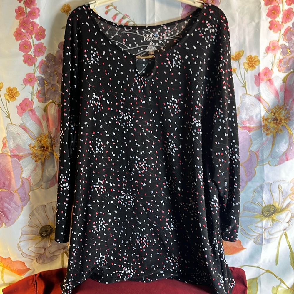 Croft and Barrow blouse Black-Size 2X